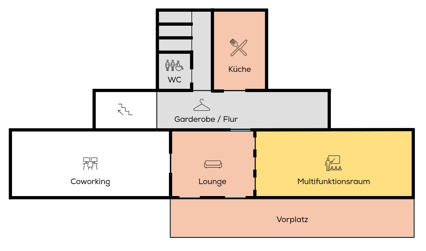 Veranstaltungsraum für Vorträge, Seminare und Workshops in der Orangerie Hechingen